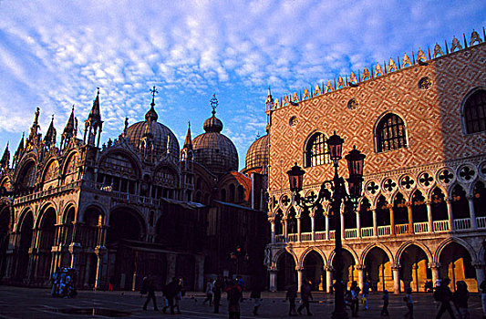 欧洲,意大利,威尼斯,拜占庭风格,大教堂,宫殿