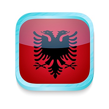 机智,电话,扣,阿尔巴尼亚,旗帜