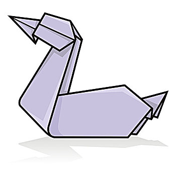 折纸,鸭子