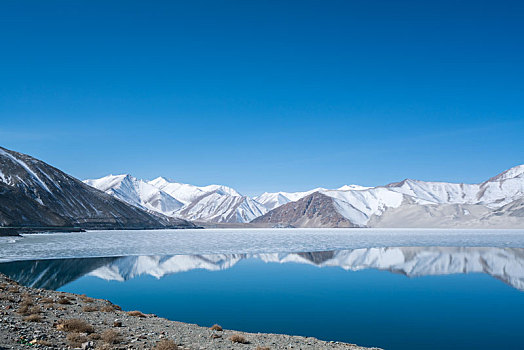 新疆白沙湖风光