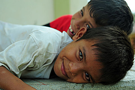 indonesia,sumatra,banda,aceh,portrait,of,2,young,boys,smiling