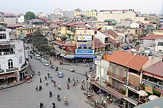 街景,河内,北越,越南,东南亚,亚洲