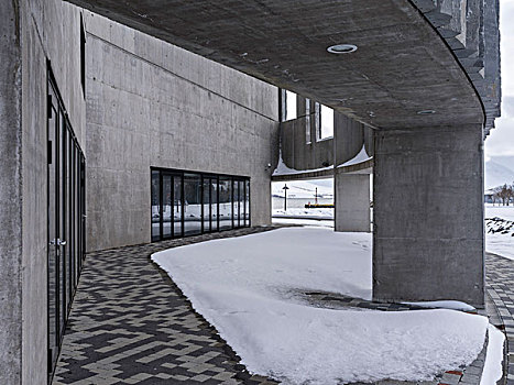 冬天,新,文化,會議,中心,樣板,冰島,當代建筑,大幅,尺寸