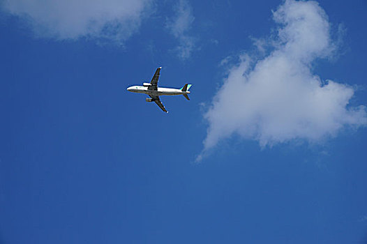 虹桥国际机场,飞机,民航,蓝天,白云