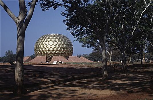球体,形状,建筑,地点,泰米尔纳德邦,印度