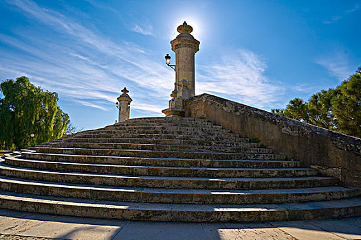 瓦伦西亚,桥,楼梯,特写,西班牙