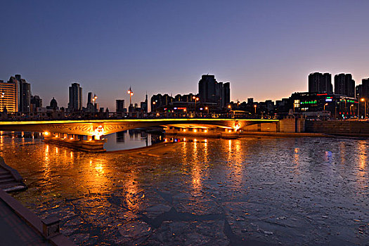 天津海河夜景