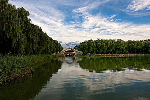 颐和园,昆明湖,西堤,秀漪桥