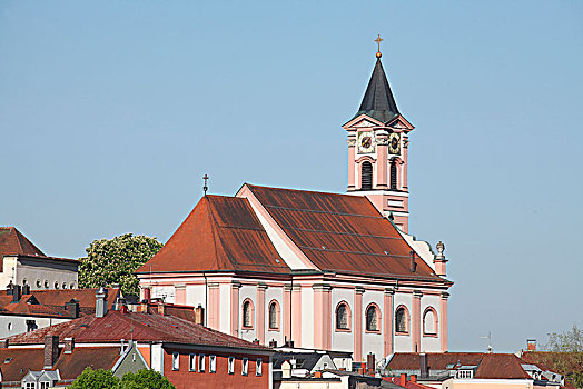 教区教堂,老城,帕绍,下巴伐利亚,巴伐利亚,德国,欧洲