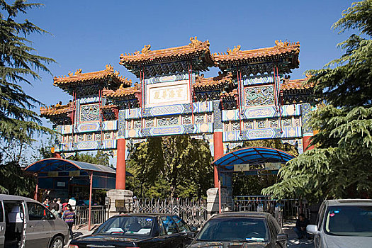 北京雍和宫牌楼