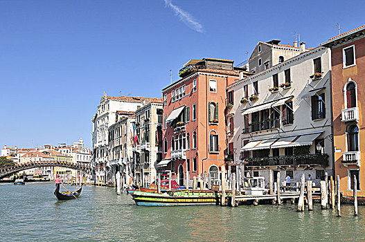 著名,水,街道,大运河,威尼斯,意大利