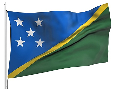 飞,旗帜,所罗门群岛,国家