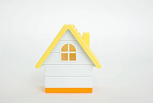 微型,房屋模型,白色背景,背景,房地产,概念