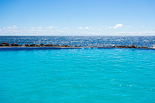 游泳池,海岸,特内里费岛,加纳利群岛,西班牙