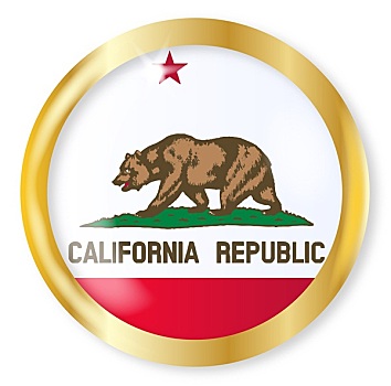 加利福尼亚,旗帜,扣