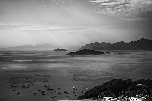 福建霞浦东壁村滩涂风景