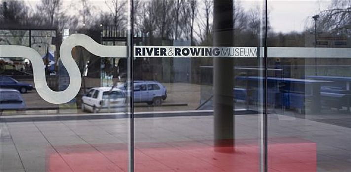 河,划船,博物馆,建筑师,二月,1999年,入口,电脑制图