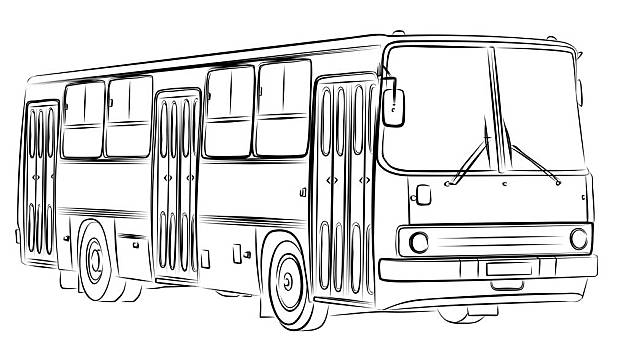 巴士怎么画单层图片
