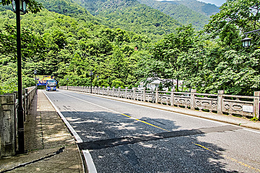 安徽省黄山市黄山景区大桥建筑景观