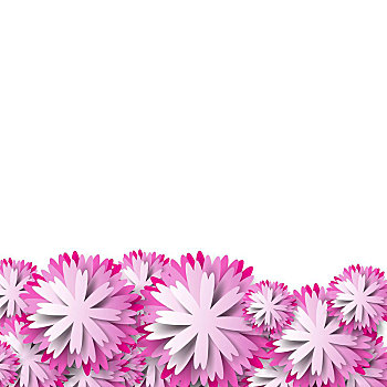 纸,花,粉色背景,矢量,插画
