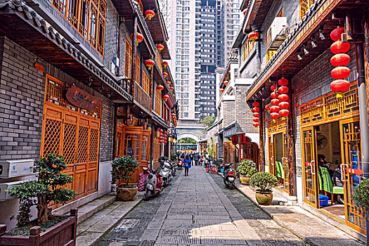 湖南省長沙都正街歷史文化街區(qū)街景