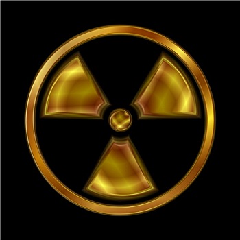 核能,辐射,矢量,象征
