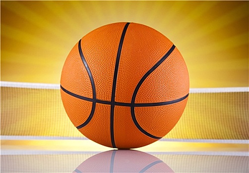 篮球,球,阳光