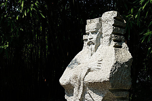 文天祥大型大理石室外雕像