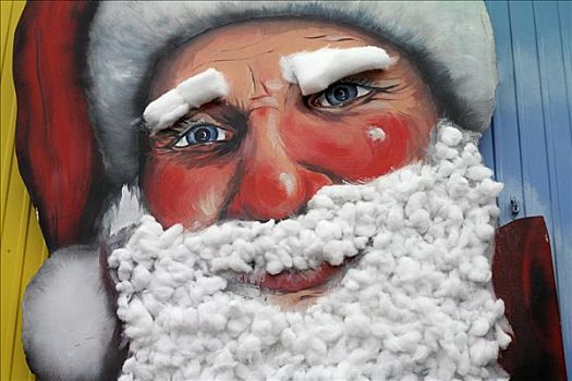 绘画,圣诞老人,棉絮,胡须,德国,欧洲