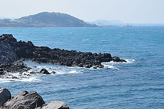 韩国济州海边风光