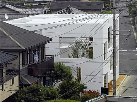 风景,展示,房子,特色,日本,郊区