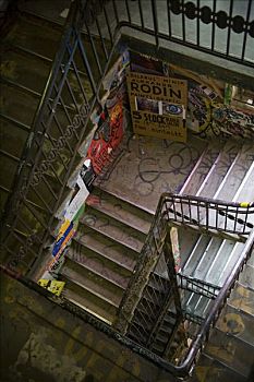 楼梯,奥拉宁堡,道路,德国,欧洲