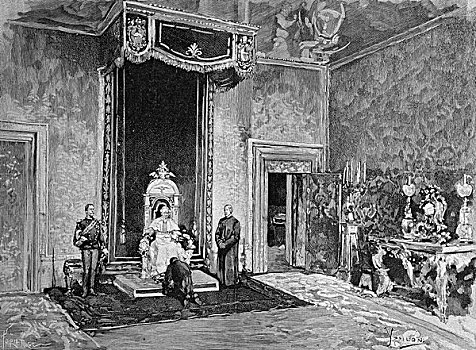 观众,教皇,狮子,历史,插画,1893年