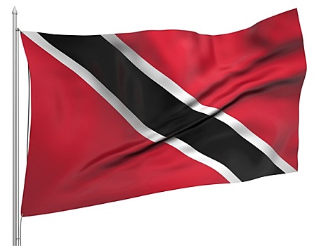 飞,旗帜,特立尼达和多巴哥,国家
