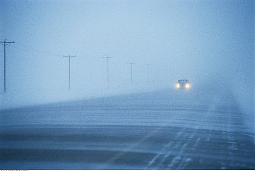 汽車,駕駛,暴風雪