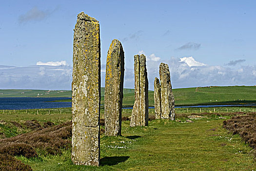 新石器时代,仪式,地点,伯德加环,奥克尼群岛,苏格兰,英国,欧洲