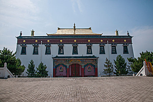 查干湖畔著名藏传佛教古刹之一----妙因寺