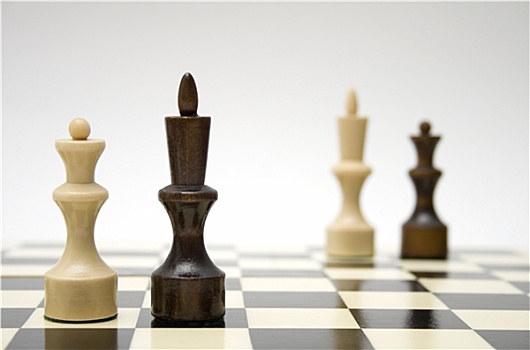 下棋,多种族,婚姻,概念