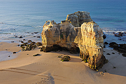 岩石构造,普拉亚达洛查,阿尔加维,葡萄牙
