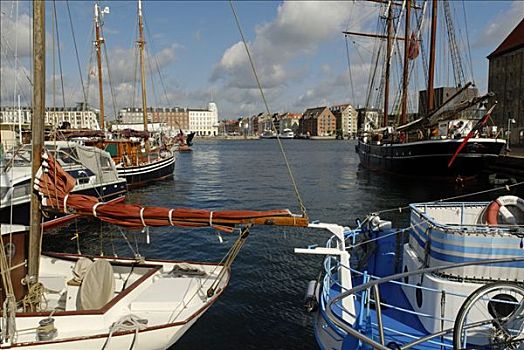 船,港口,哥本哈根,丹麦,斯堪的纳维亚,欧洲