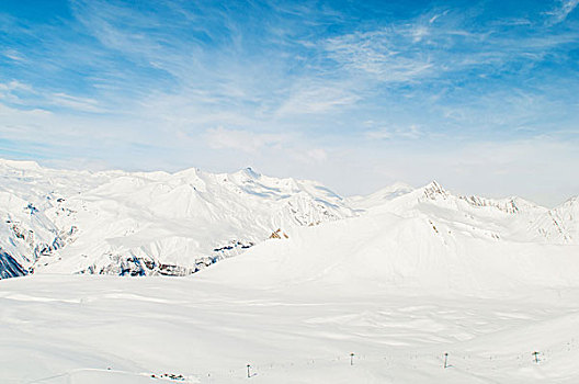 雪,山,鲜明,冬天,白天