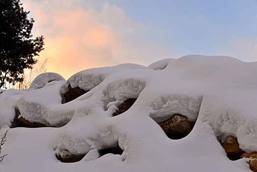 冬季吉林雪村-松岭美景如画