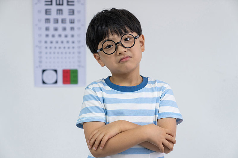 戴眼镜的小男孩_高清图片_全景视觉