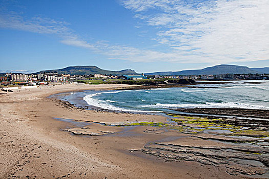 海岸,海滩,风景,多纳格,爱尔兰