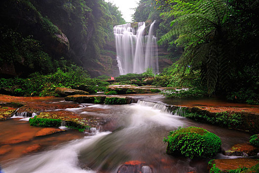 四洞沟白龙潭瀑布