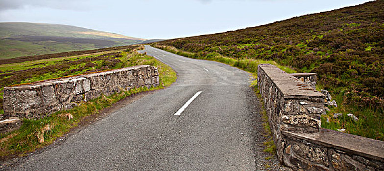 石头,栅栏,道路,间隙,威克洛郡,爱尔兰
