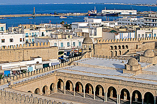 突尼斯,苏斯,海边,大清真寺