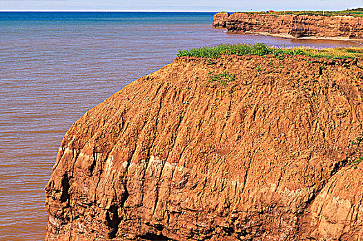 砂岩,悬崖,挪威,爱德华王子岛,加拿大