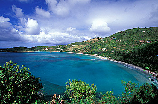 加勒比,英属维京群岛,托托拉岛,湾,风景
