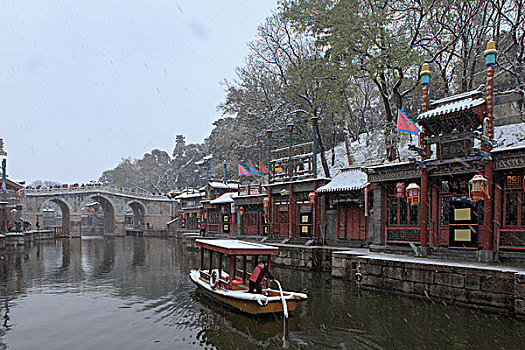 颐和园雪景